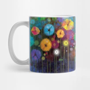 Colorful Wildflowers Floral Splashes of Color Design Mug